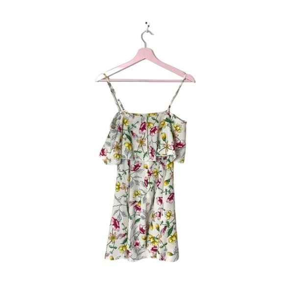 Pretty Little Thing wild flowers ruffle floral mini sun dress 4 - Picture 2 of 5